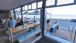 dixies restaurant view of the sea from the patio